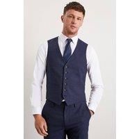 BURTON Slim Fit Navy Marl Waistcoat