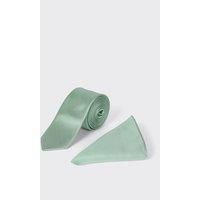 Sage Tie And Pocket Square Set