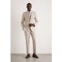 BURTON Skinny Fit Neutral Semi Plain Suit Trousers