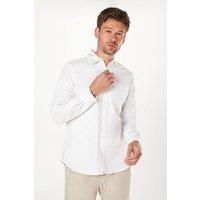 Mens Long Sleeve Chest Pocket Oxford Shirt