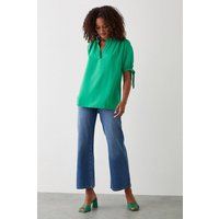 Womens Tall Tie Sleeve Overhead Shirt