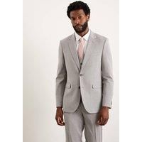 Burton Mens Blazer Light Grey Smart Jacket Twin Back Vent Comfortable