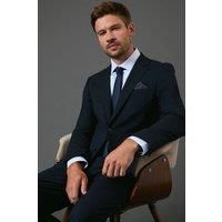 Burton Mens Suit Jacket Navy Slim Fit Business Formal Wedding Smart