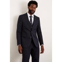 Burton Mens Suit Navy 2 Piece Regular Fit Business Formal Wedding