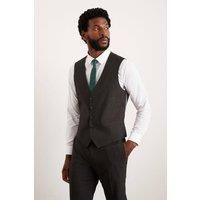 Burton Charcoal Waistcoat Mens Smart Suits