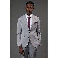 Light Grey Skinny Fit Essential Suit Jacket