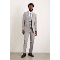 Mens Plus Tailored Fit Light Grey Essential Suit Trousers