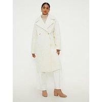 Womens Double Breasted Boucle Coat