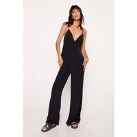 Strappy Back Detail Relaxed Jumpsuit