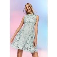 Coast Womens Mini Dress Blush Lace Sleeveless A-Line Summer Occasion