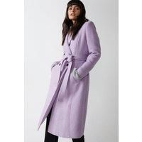 Belted Double Breasted italian wool Jacket