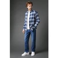 Maine Mens Straight Jeans Blush Comfort Fit Cotton Denim Machine Washable