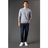 Mens Dark Wash Slim Fit Jeans - Dark Blue - 34S