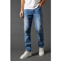 Mens Stone Wash Slim Fit Jean