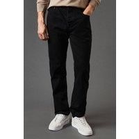 Mens Black Straight Fit Jeans - 36R