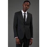 Mens Charcoal Slim Fit Essential Suit Jacket - 46L