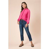 Womens Twist Neck Blouse