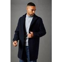 Burton Navy Funnel Neck Coat Mens Casual Jackets & Coats