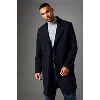 Mens Signature 3 Button Epsom Overcoat