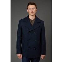 Burton Mens Jacket Navy Navy Peacoat All Seasons Regular Fit Casual Coat