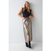 Twill Sequin Maxi Skirt