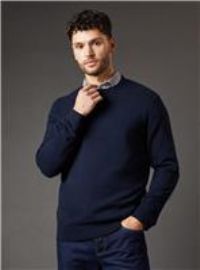 Mens Cotton Rich Crew Neck Jumper