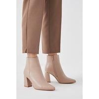 DOROTHY PERKINS Mikaela Pointed Block Heel Ankle Boots Clip