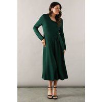 Ponte Twist Midi Dress