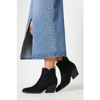 Avalon Pointed Western Ankle Boots