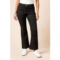 Womens Petite Comfort Stretch Bootcut Jeans