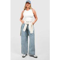 Womens Plus Basics Boyfriend Jeans