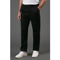 Maine Premium Chino Trousers, 34S, Black