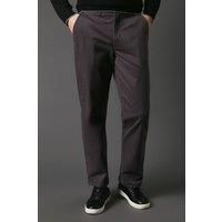 Maine Mens Chino Trousers Premium Grey Regular Fit Cotton Blend Comfort
