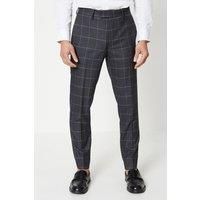 BURTON Slim Windowpane Check Suit Trouser