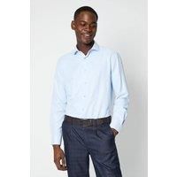 Burton Mens Long Sleeve Button-Up Shirt Blush Collared Casual Herringbone