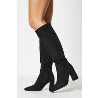 OASIS Jemima High Block Heel Pointed Knee Boots