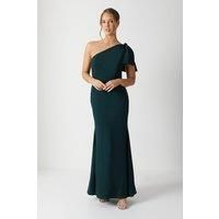 Bow One Shoulder Bridesmaid Dress