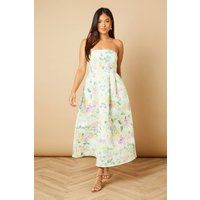 Oasis Womens Midi Dress Lilac Floral Sleeveless Woven Elegant Spring Summer