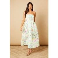 Oasis Womens Midi Dress Lilac Floral Sleeveless Woven Elegant Spring Summer