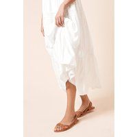 Womens Leather Jocelyn Hurache Flat Sandals