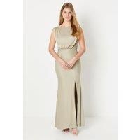 Debut London by Coast Cowl Back Satin Bridemaids Dress