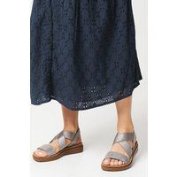 Good For The Sole Pewter Sandals Womens Day To Night Sandals