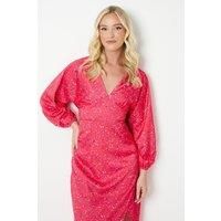 Debut London by Coast V Neck Satin Midi Dress