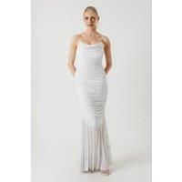 Rhinestone Jersey Corset Wedding Dress