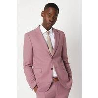 Mens Textured Rose Slim Fit Suit Jacket - 40S
