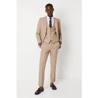 Mens Slim Fit Neutral End On End Suit Trouser - 42R