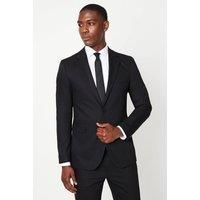 Black Herringbone Suit Blazer