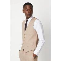 Slim Fit Neutral End On End Waistcoat