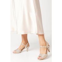Good For The Sole Champagne Heeled Sandals Womens Occasion Heels