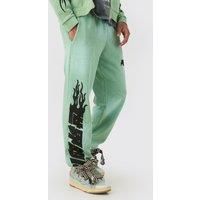 Oversized Heavy Washed Applique Jogger